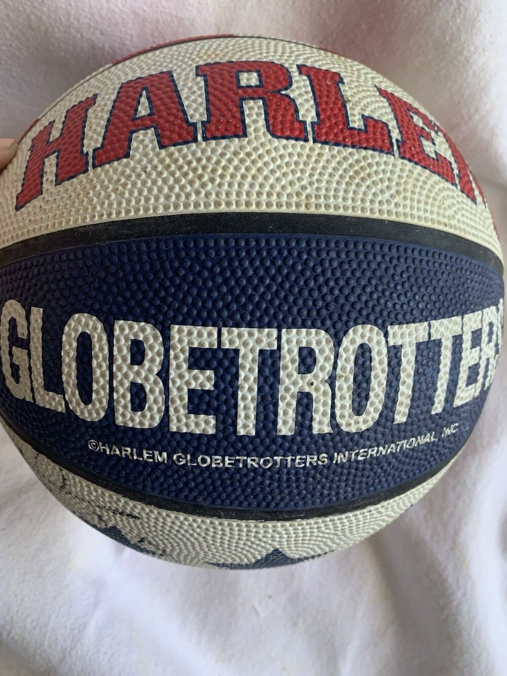 Signed Autographed Baden NBA Basketball Harlem Globetrotters Vtg Ball - Picture 1 of 10